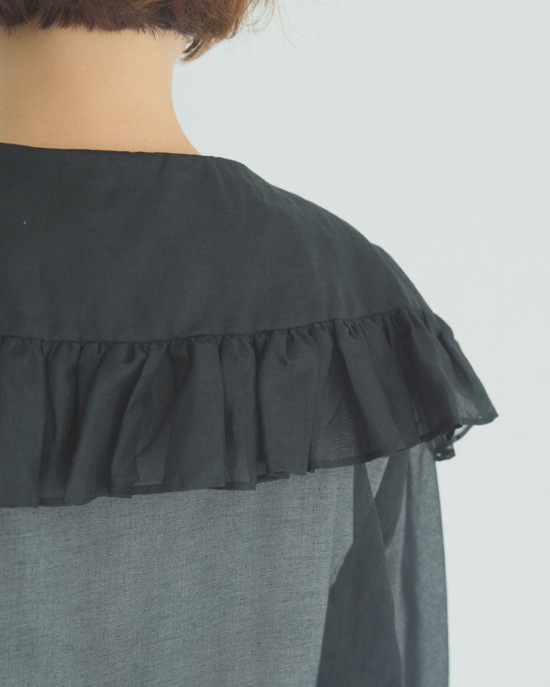 fril collar blouse/Hériter/H0-00-3065
