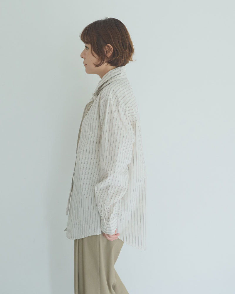 STRIPED BOW-TIE BLOUSE//MEYAME