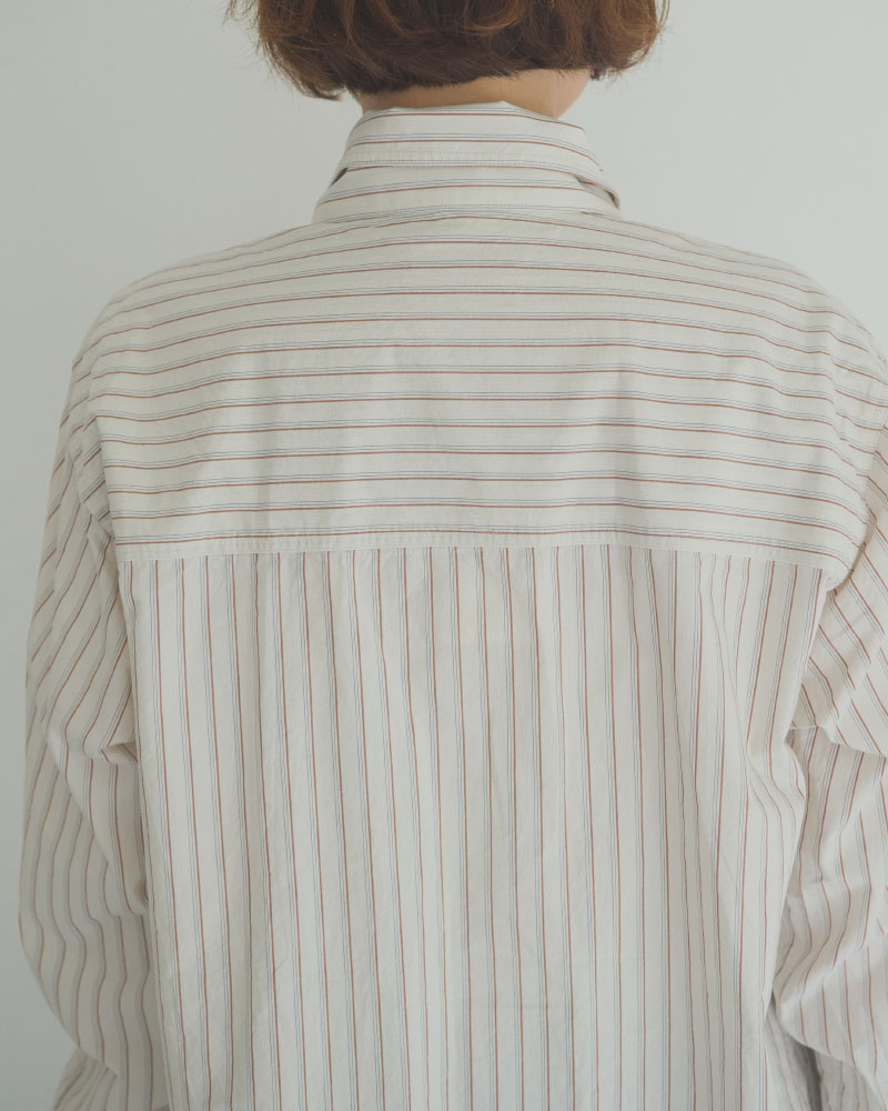 STRIPED BOW-TIE BLOUSE//MEYAME