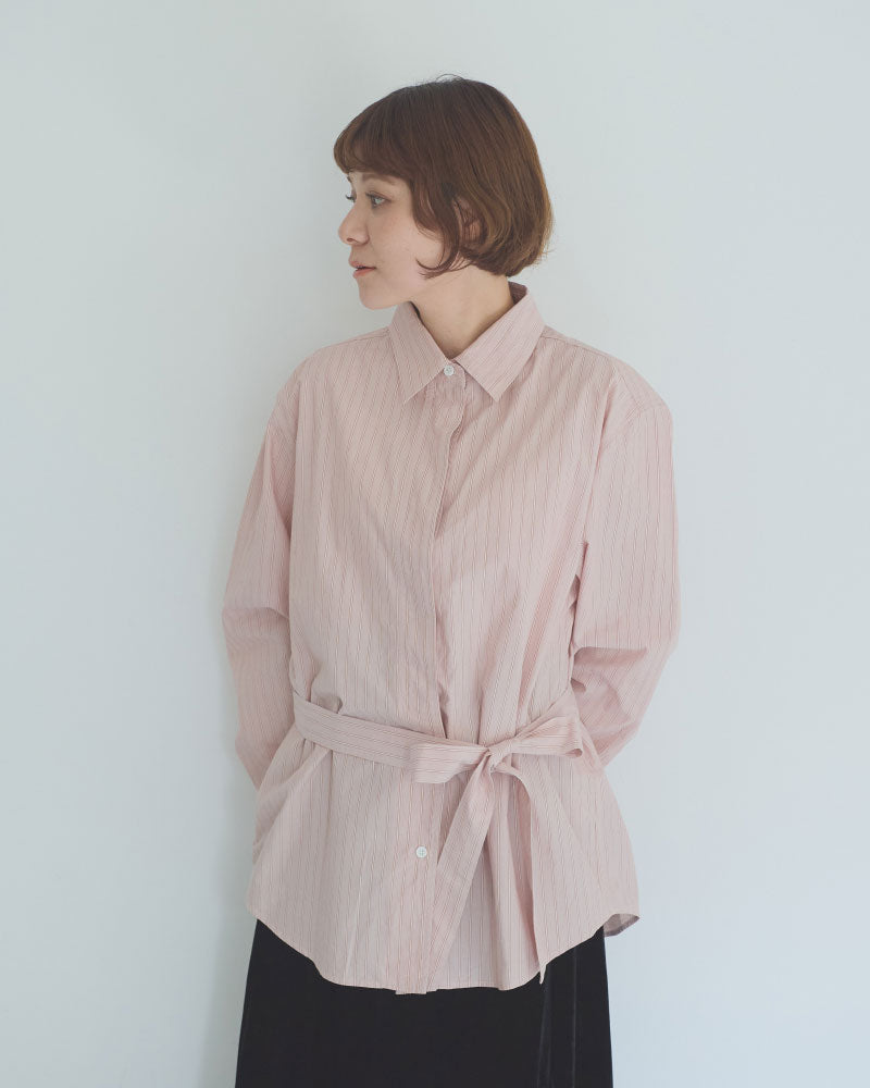 STRIPED BOW-TIE BLOUSE//MEYAME