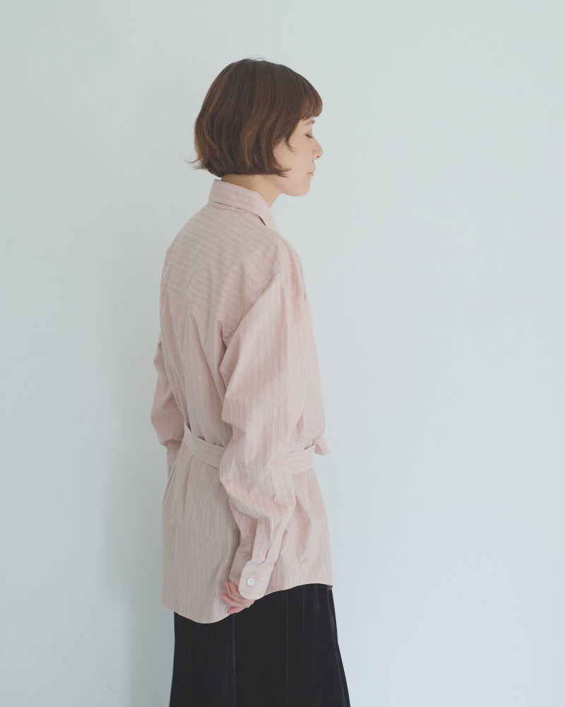 STRIPED BOW-TIE BLOUSE//MEYAME