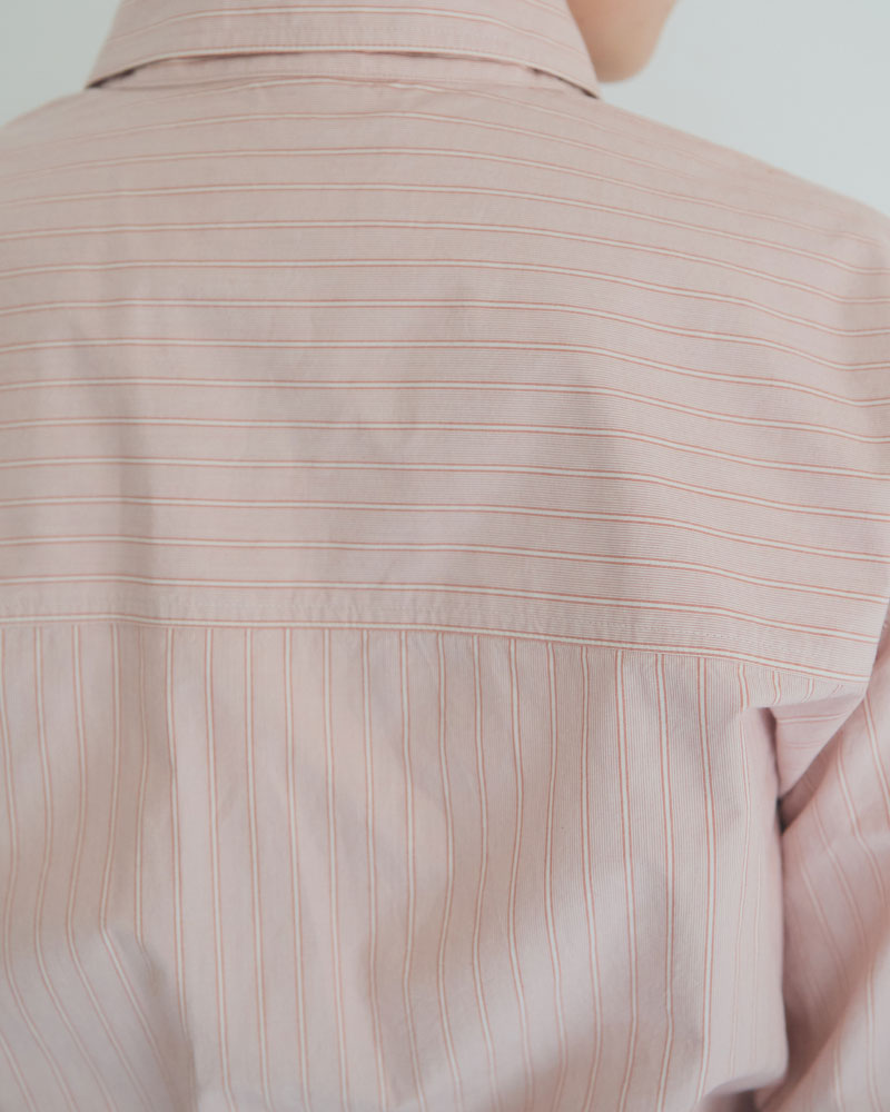 STRIPED BOW-TIE BLOUSE//MEYAME
