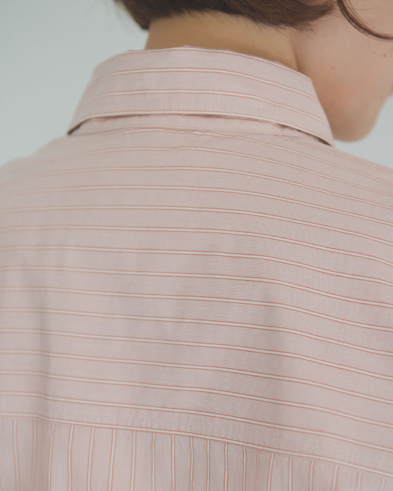 STRIPED BOW-TIE BLOUSE//MEYAME