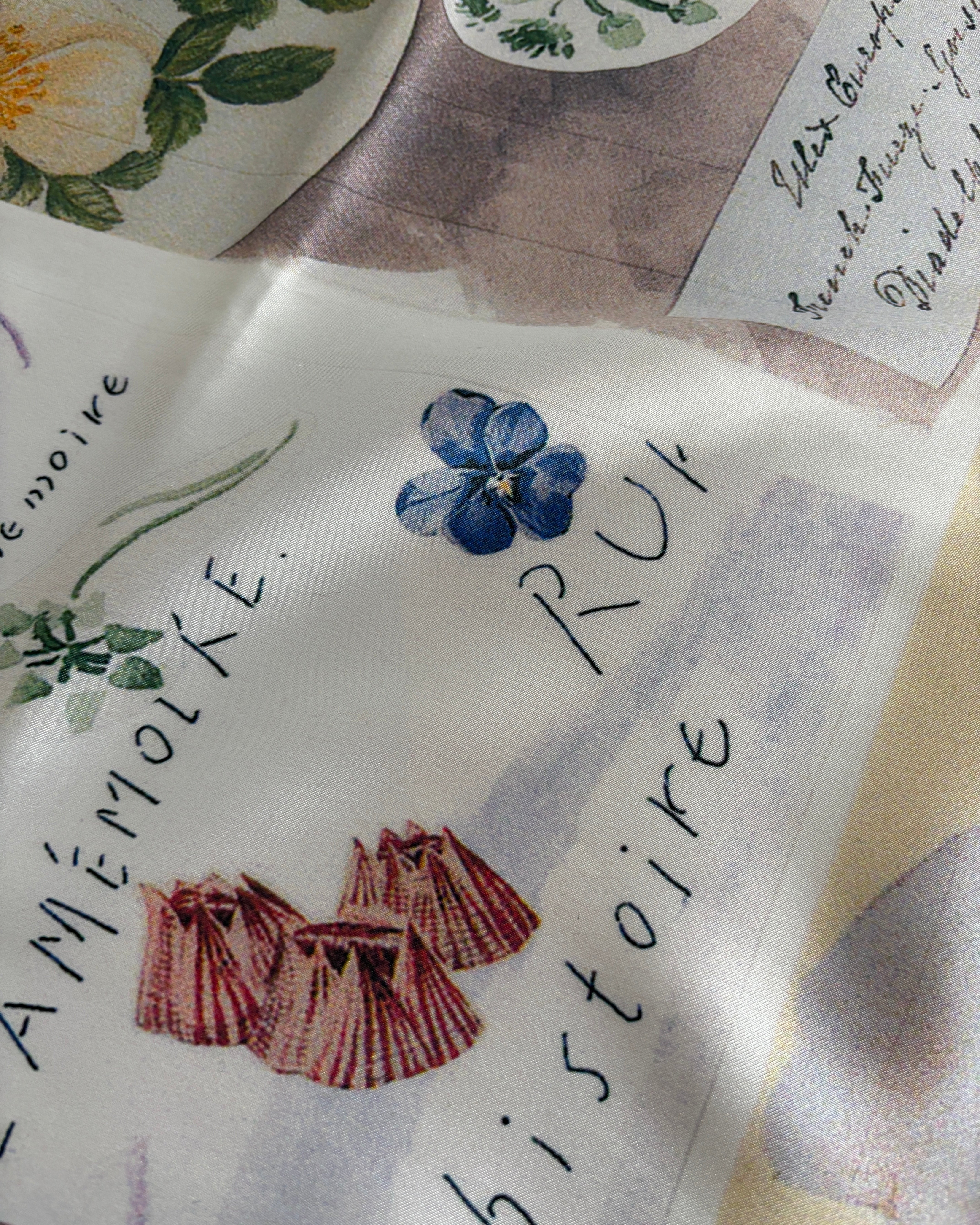 printed scarf 明日のブーケ/ vent de moe 【受注受付終了】