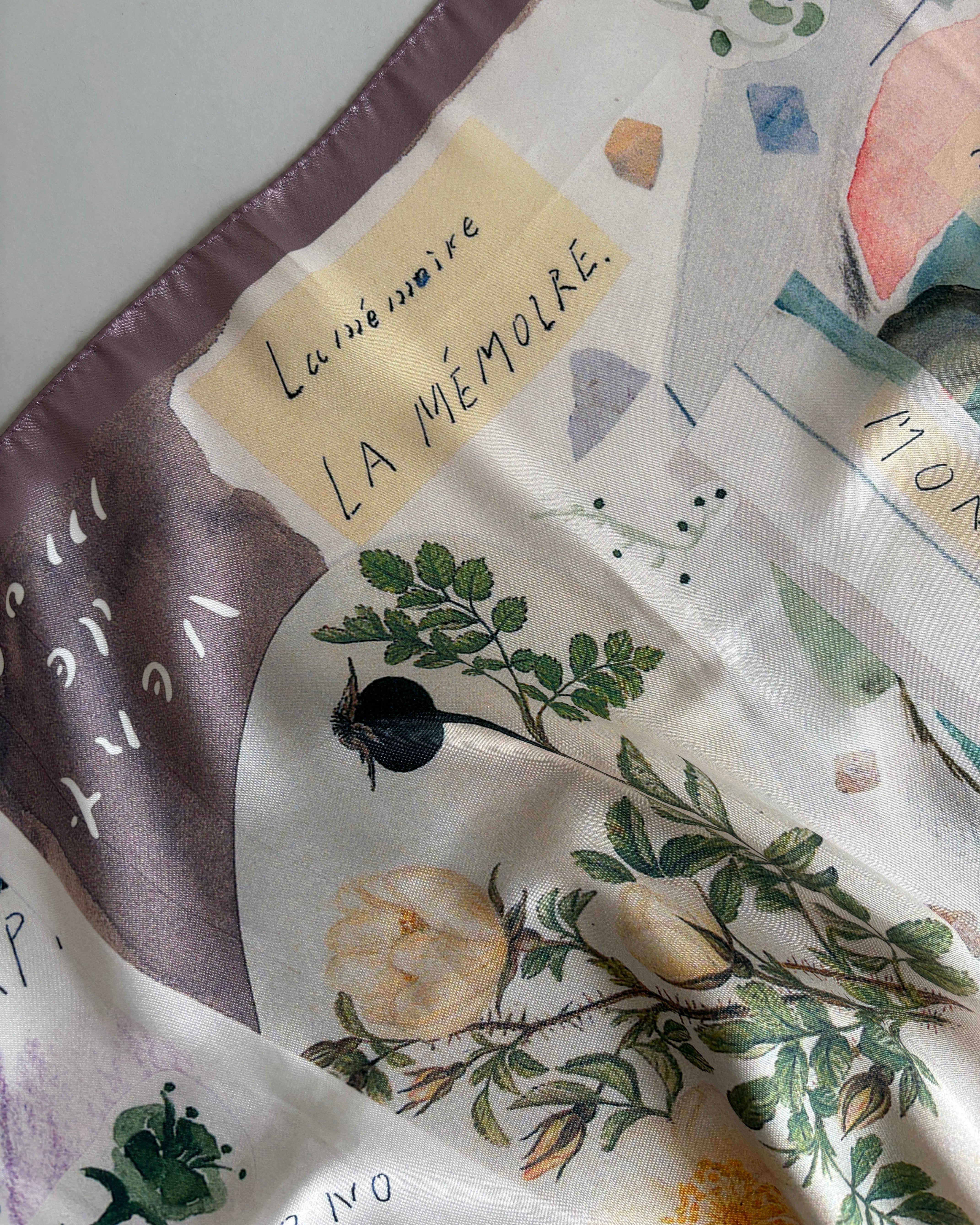 printed scarf 明日のブーケ/ vent de moe 【受注受付終了】