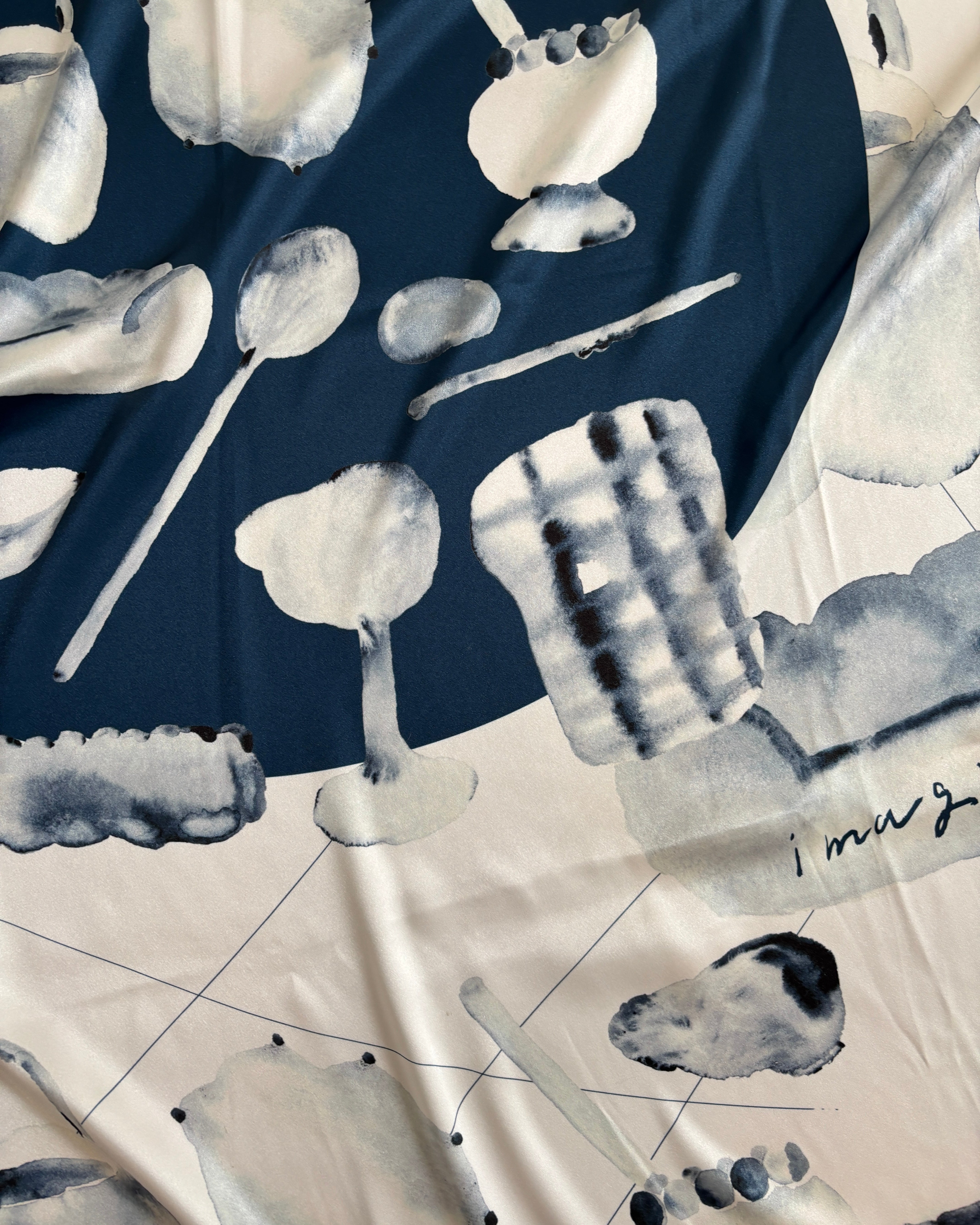 printed scarf 微光 vent de moe 【受注受付終了】