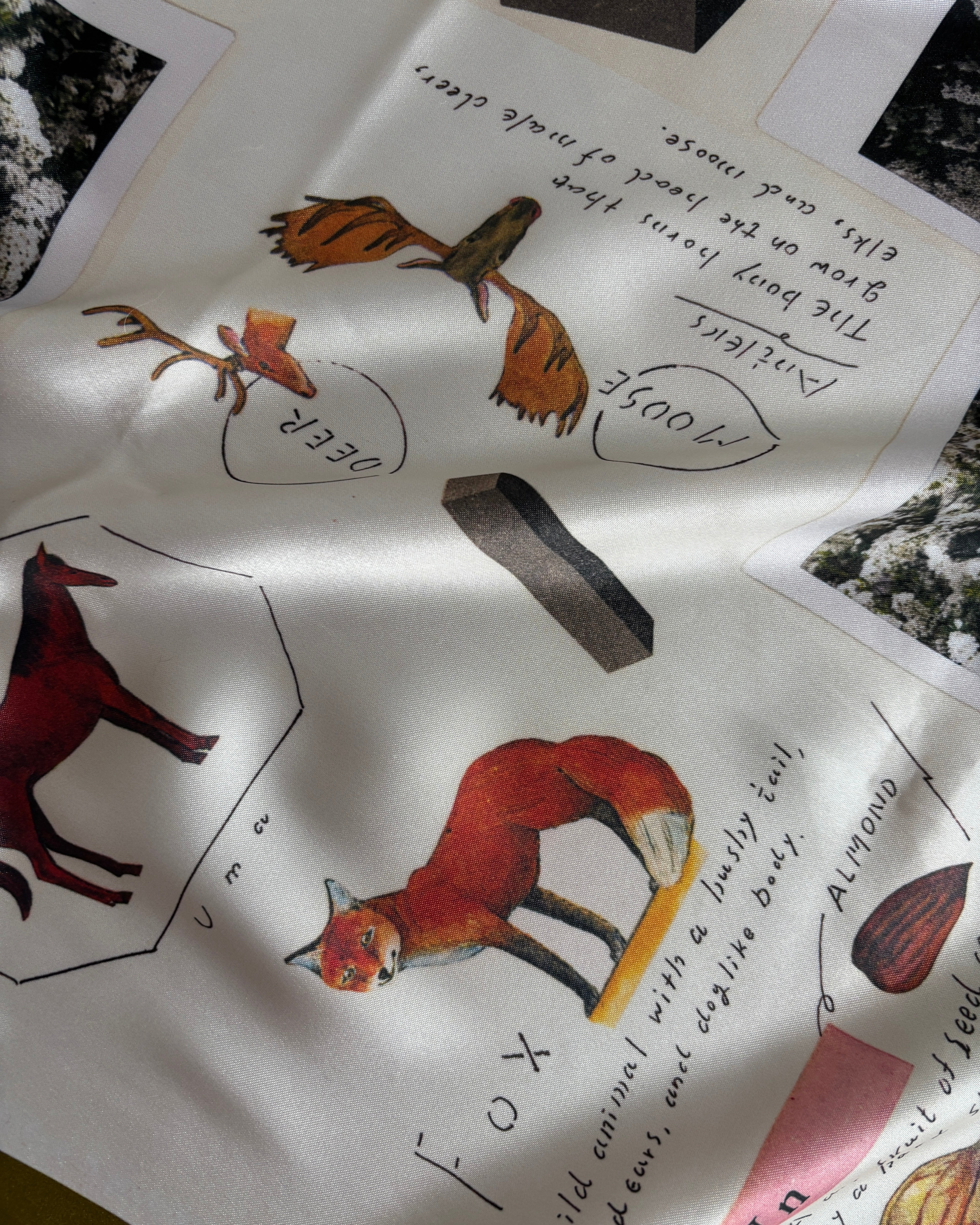 printed scarf 冬の森/ vent de moe 【受注受付終了】