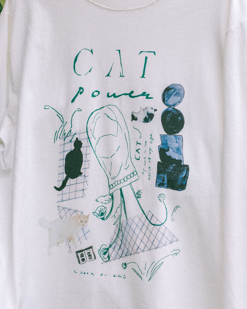 catpower 半袖スリーブTシャツ/SLN