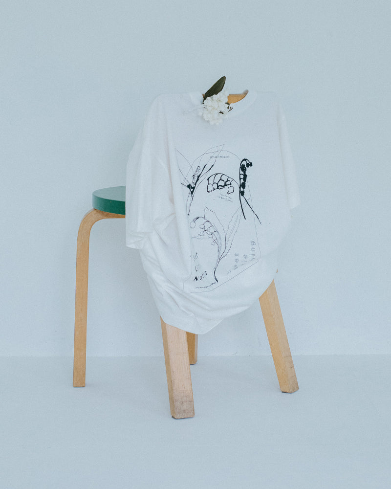 Lily of the valley　半袖Tシャツ　ホワイト/SLN