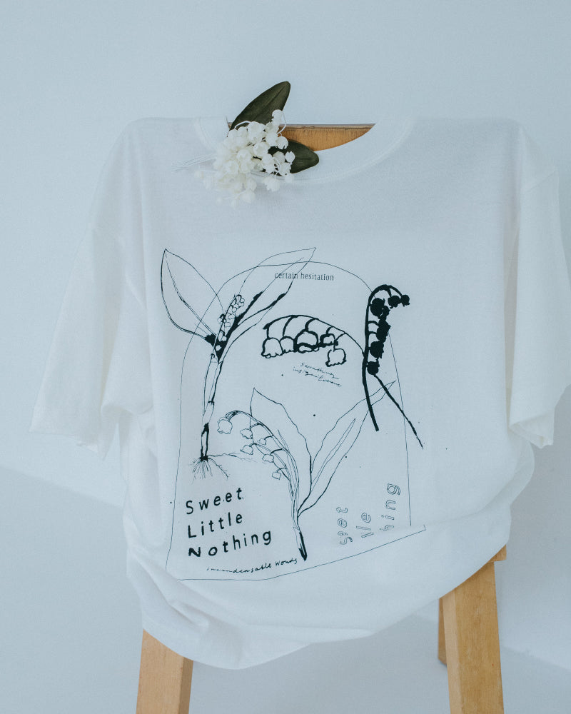 Lily of the valley　半袖Tシャツ　ホワイト