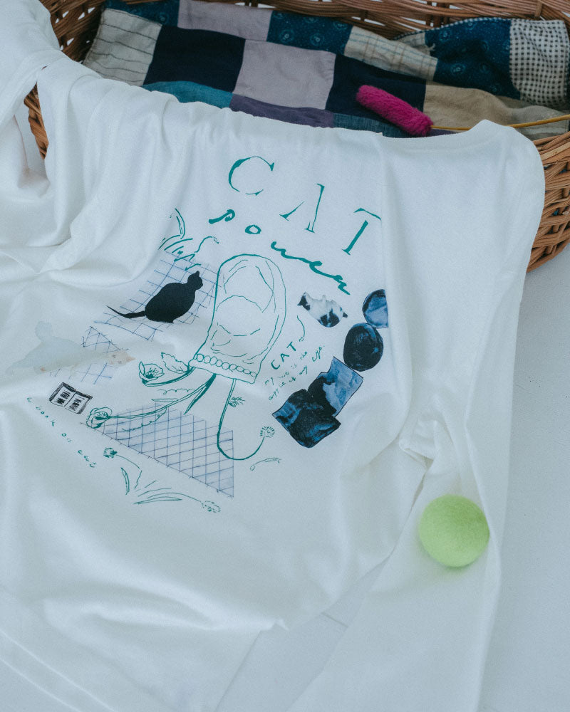 catpower 半袖スリーブTシャツ/SLN