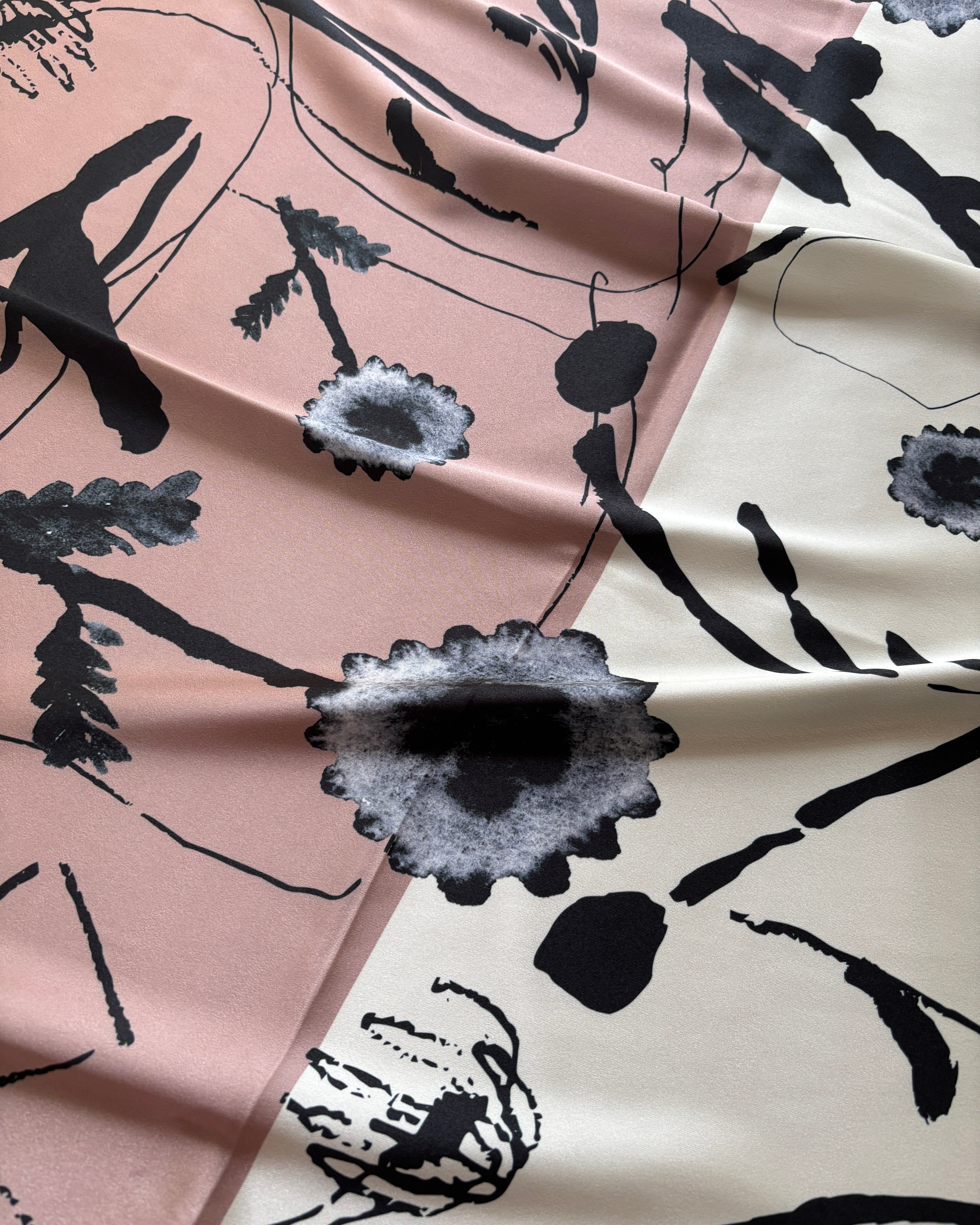 printed scarf 野花/vent de moe 【受注受付終了】