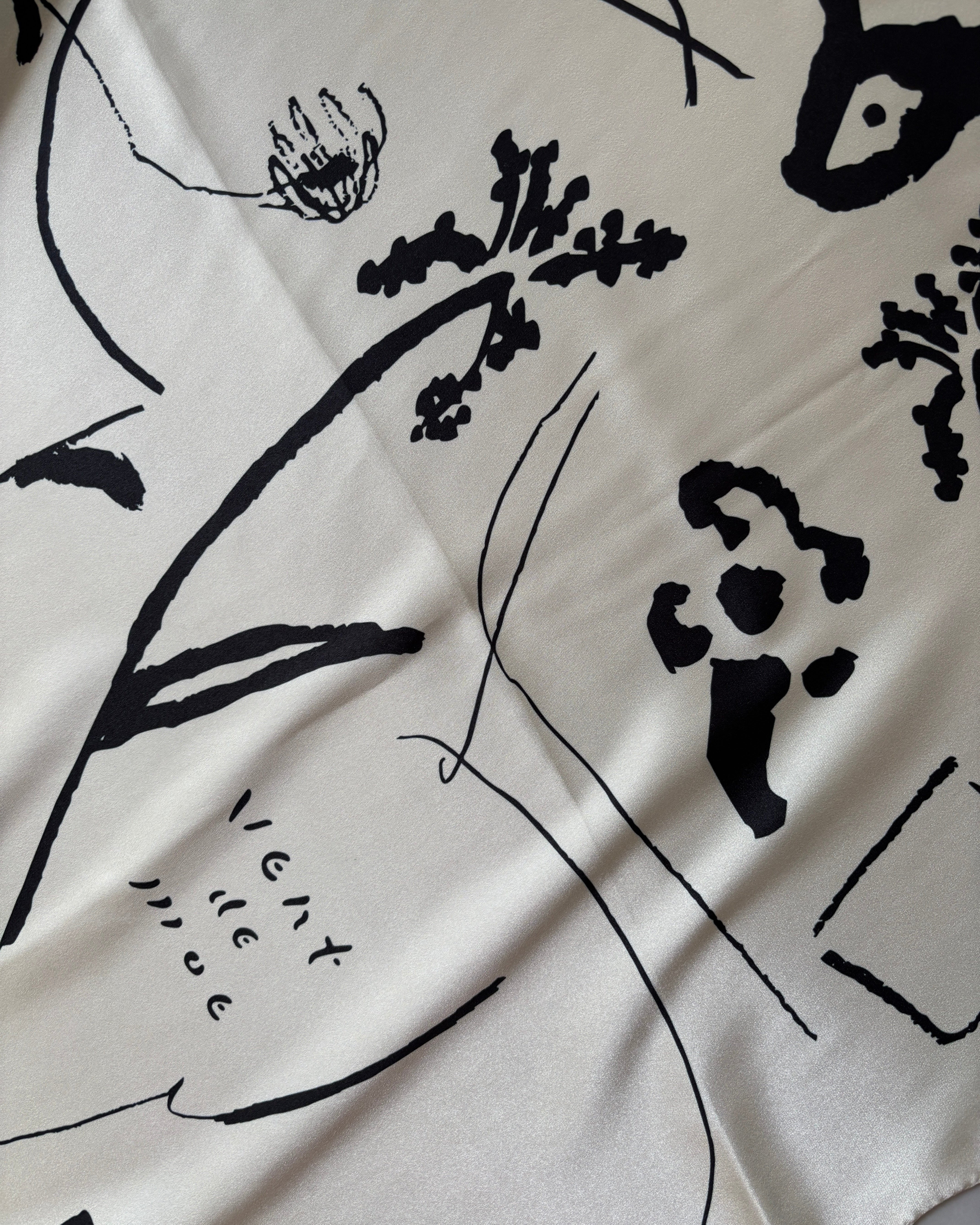 printed scarf 野花/vent de moe 【受注受付終了】