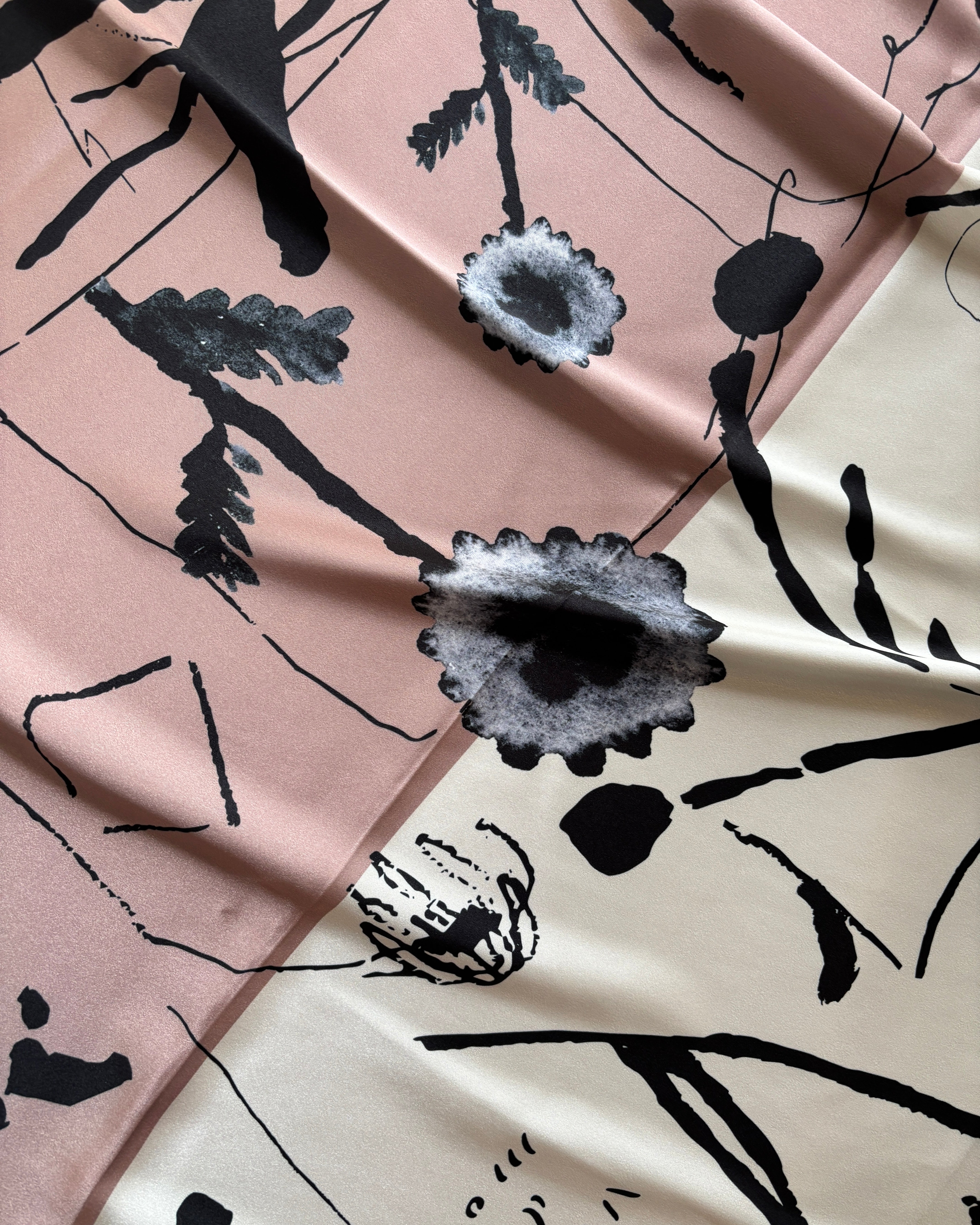 printed scarf 野花/vent de moe 【受注受付終了】