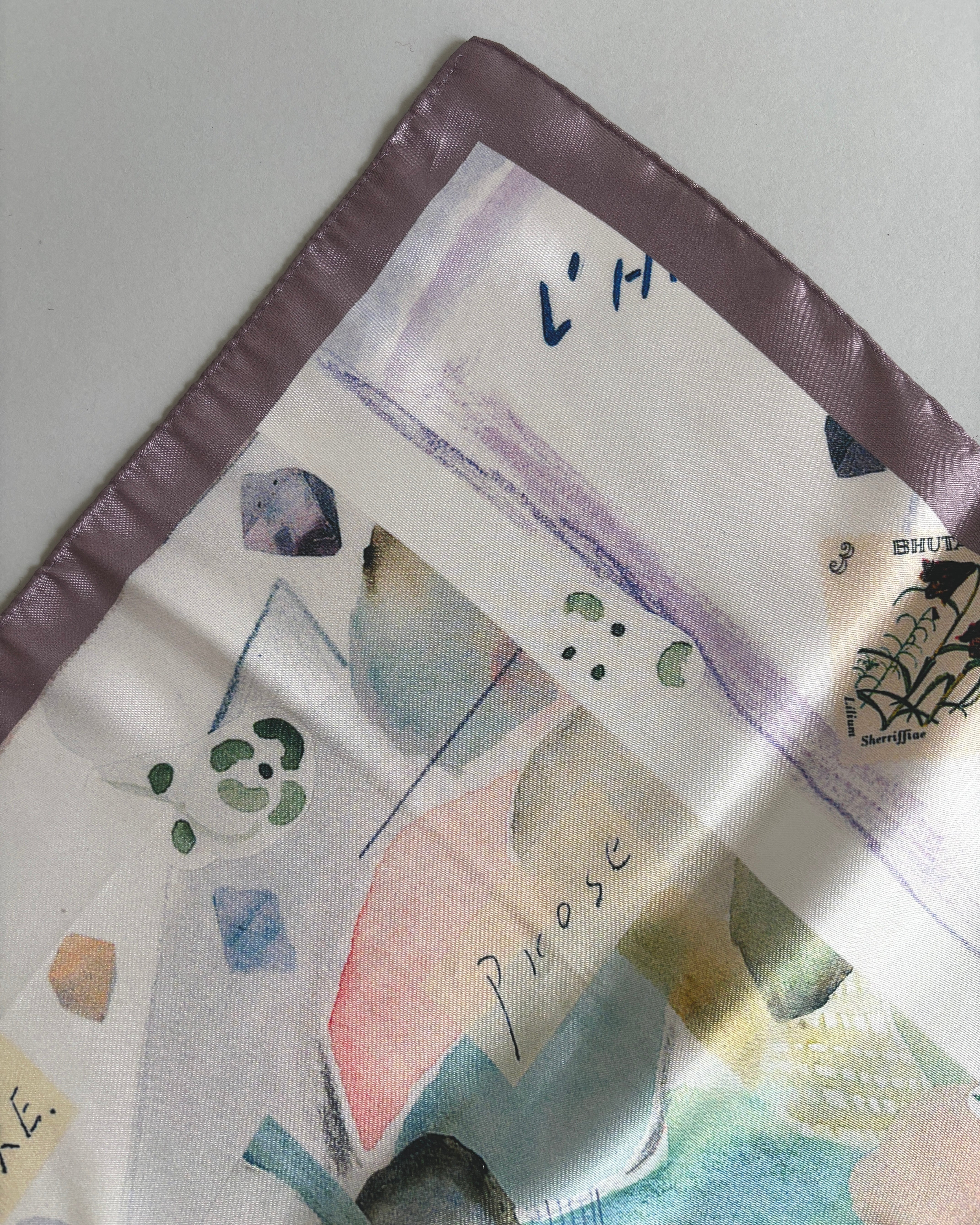 printed scarf 明日のブーケ/ vent de moe 【受注受付終了】