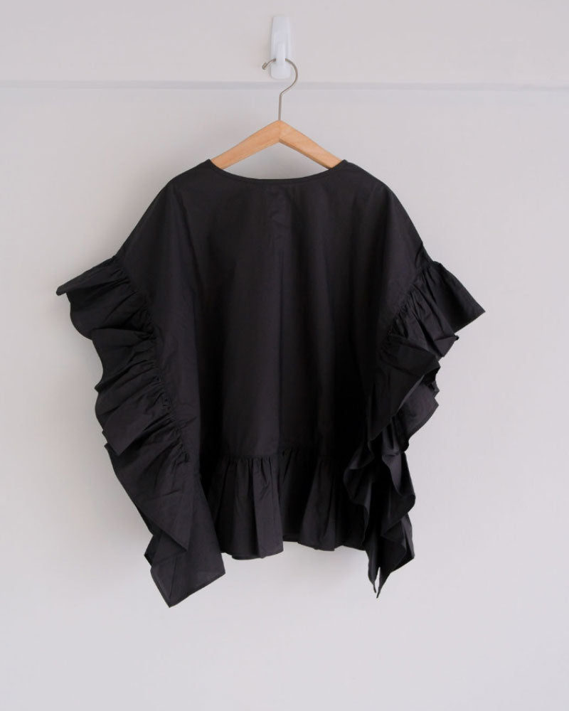 ナチュラルタ イプライター/ストライプ 2wayワイドフリルB L/UNIVERSALTISSU/UT261BL012