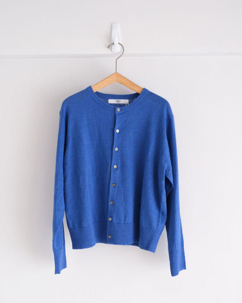 French Pure Linen クルーネックカーディガン/UNIVERSALTISSU/UT262KN001