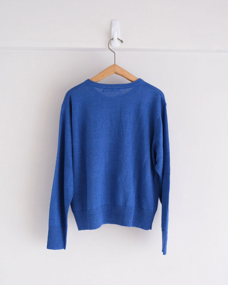 French Pure Linen クルーネックカーディガン/UNIVERSALTISSU/UT262KN001