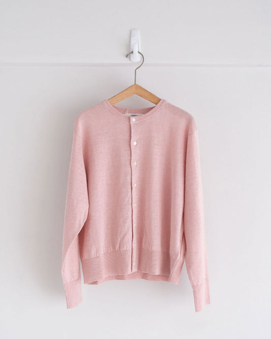 French Pure Linen クルーネックカーディガン/UNIVERSALTISSU/UT262KN001