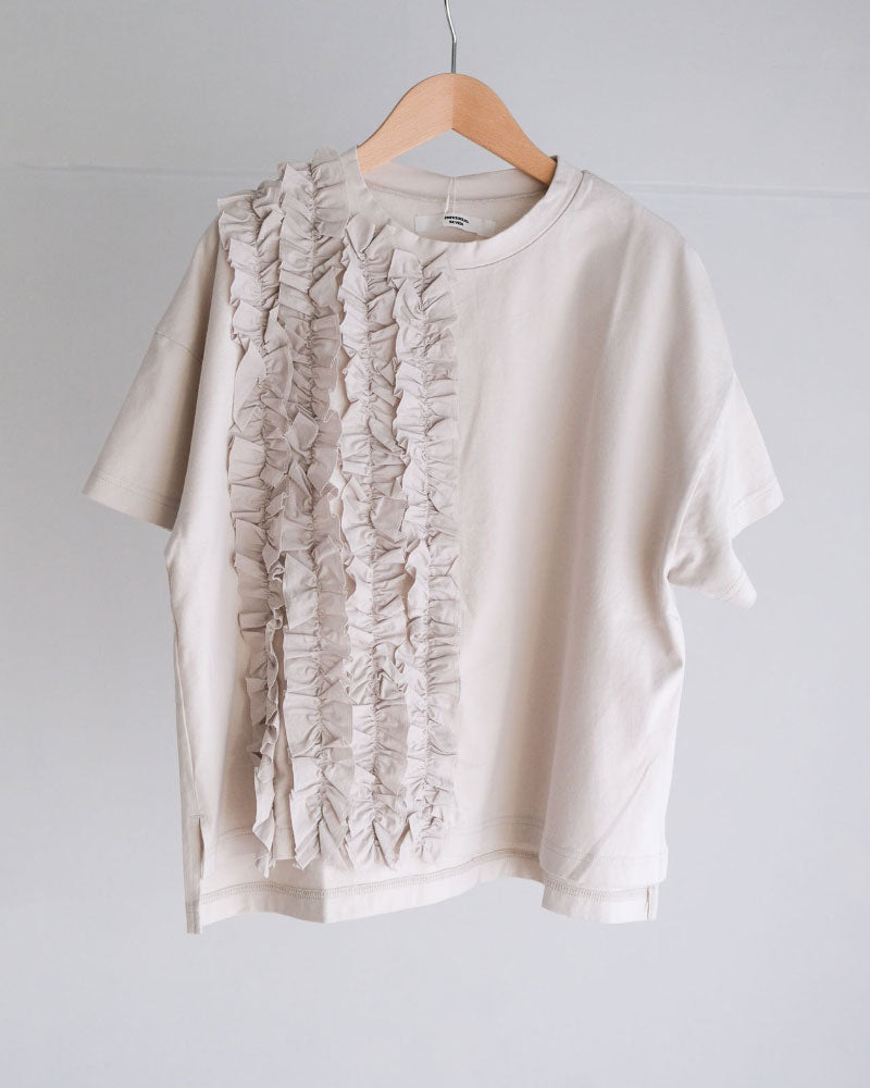 クラシック天竺　フリルTシャツ/universaltissu/ US251CT023