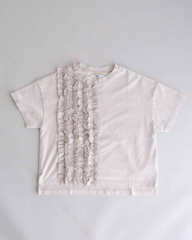 クラシック天竺　フリルTシャツ/universaltissu/ US251CT023