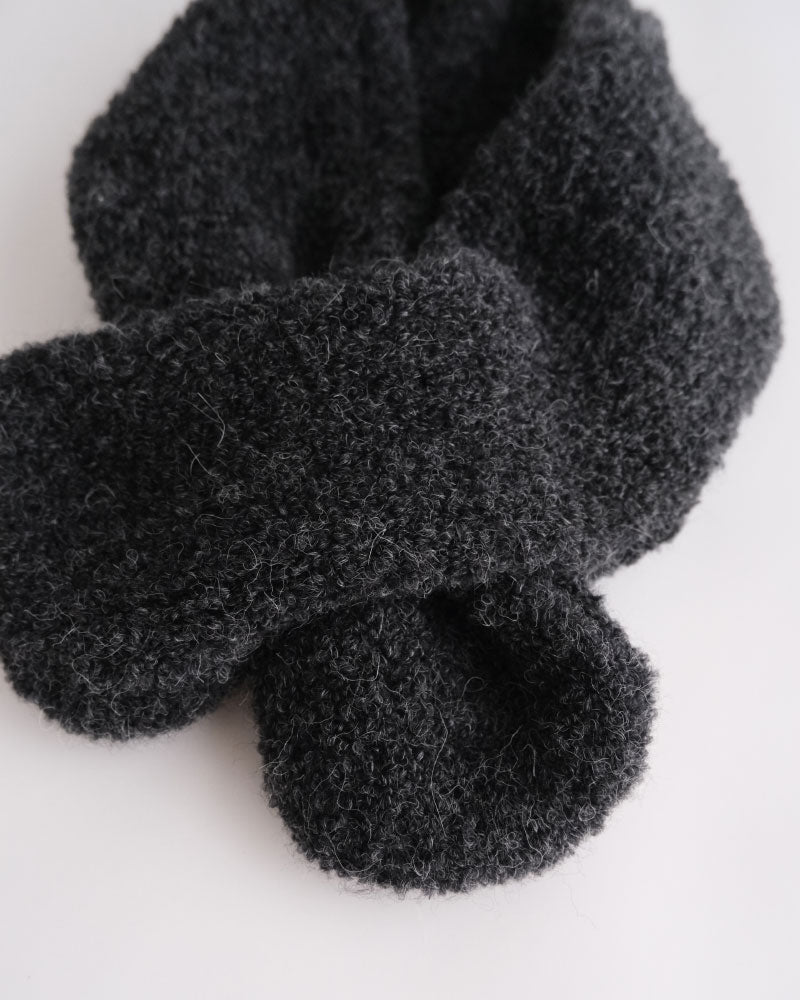 【受注】HAND KNIT MUFFLER/YULA/Y L 25-A 003