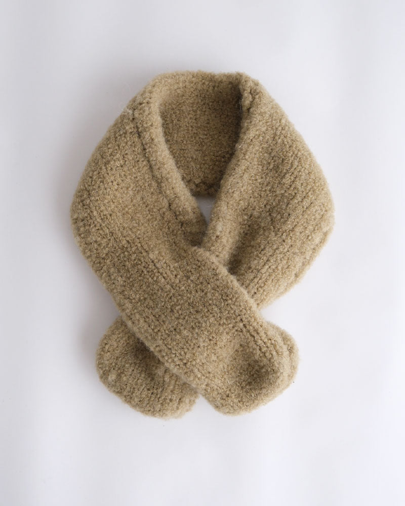 【受注】HAND KNIT MUFFLER/YULA/Y L 25-A 003