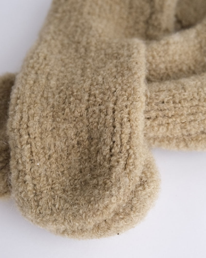 【受注】HAND KNIT MUFFLER/YULA/Y L 25-A 003