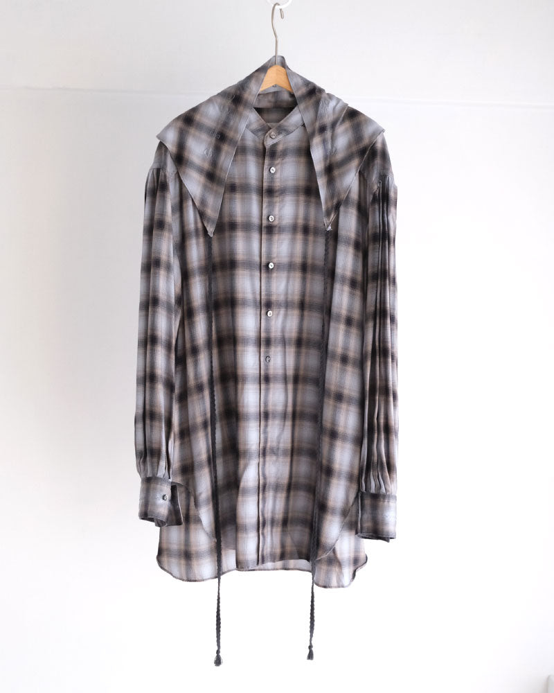 【予約】Tucked Sleeve Zigzag shirts/JöICEADDED /J263SH01/サイズ2