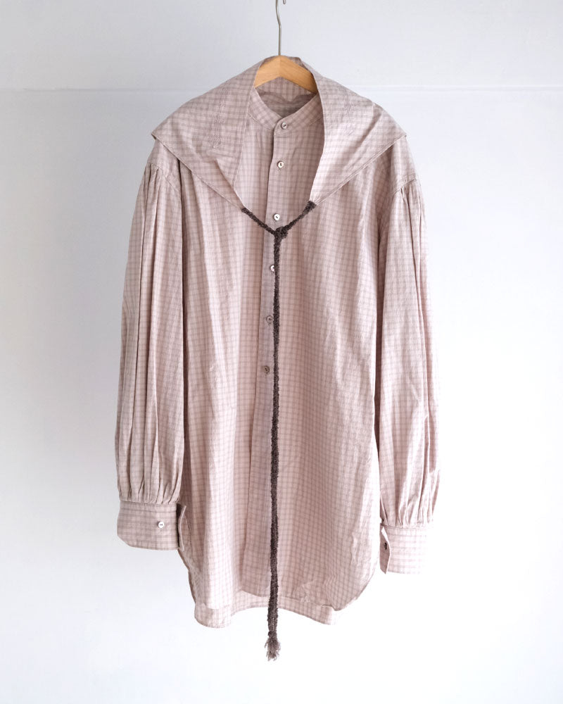 【予約】Tucked Sleeve Zigzag shirts/JöICEADDED /J263SH01/サイズ2