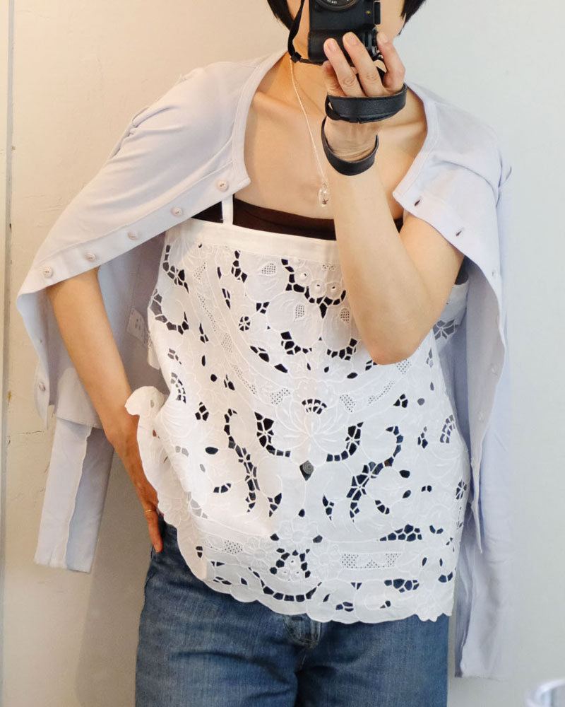 cutwork parts tablecloth camisole/Hériter/H0-00-3060