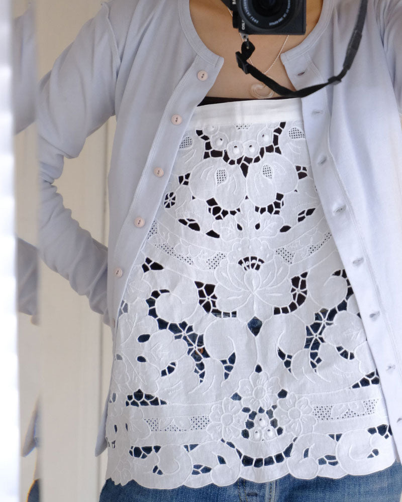 cutwork parts tablecloth camisole/Hériter/H0-00-3060
