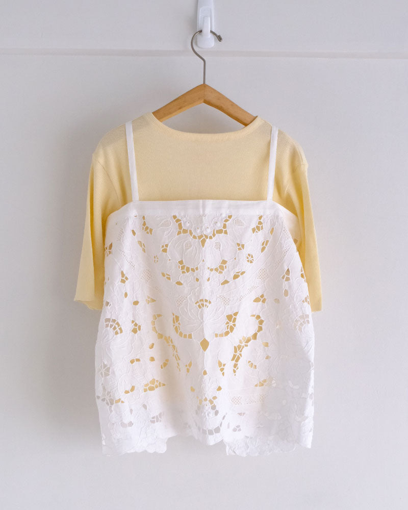cutwork parts tablecloth camisole/Hériter/H0-00-3060