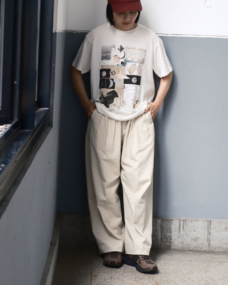 月と鉱石　半袖Tシャツ/SLN