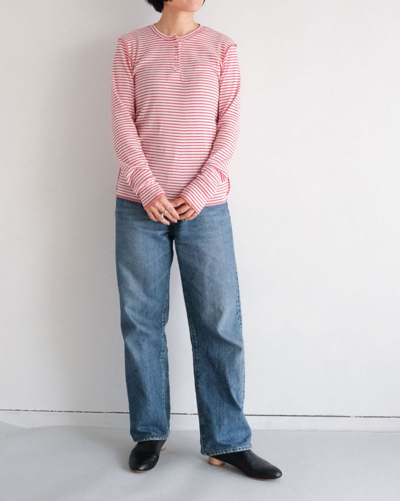 BORDER SOFT RIB HENRY NECK//MEYAME