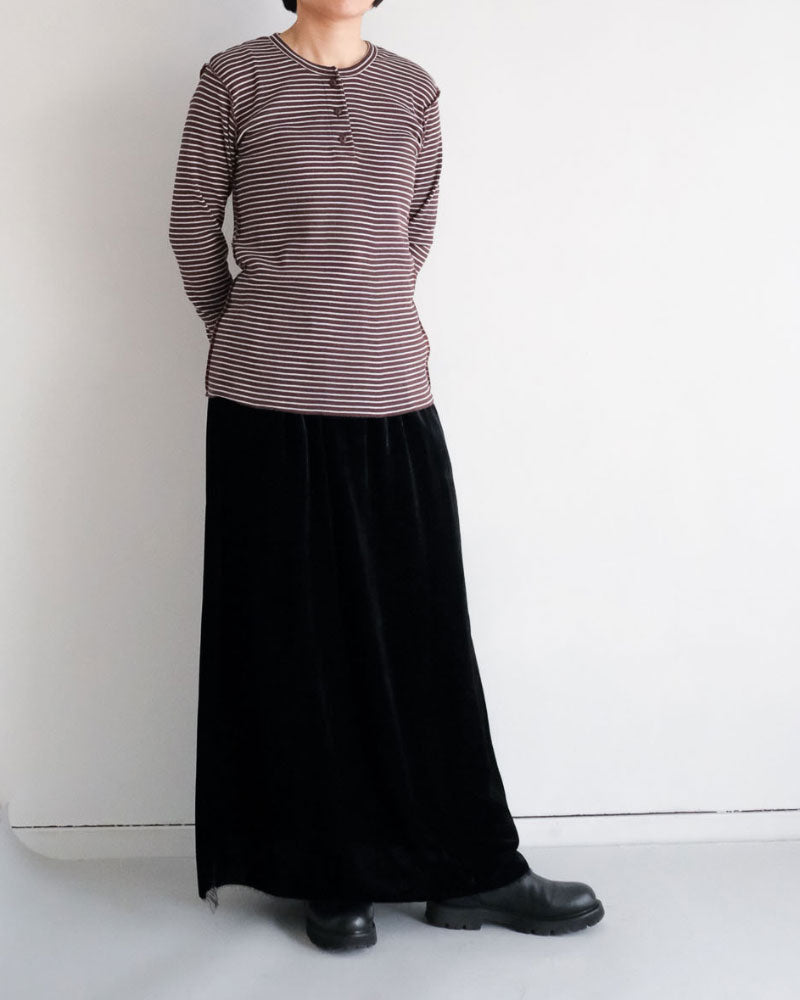 BORDER SOFT RIB HENRY NECK//MEYAME