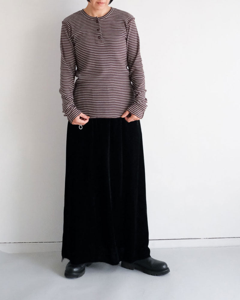 BORDER SOFT RIB HENRY NECK//MEYAME