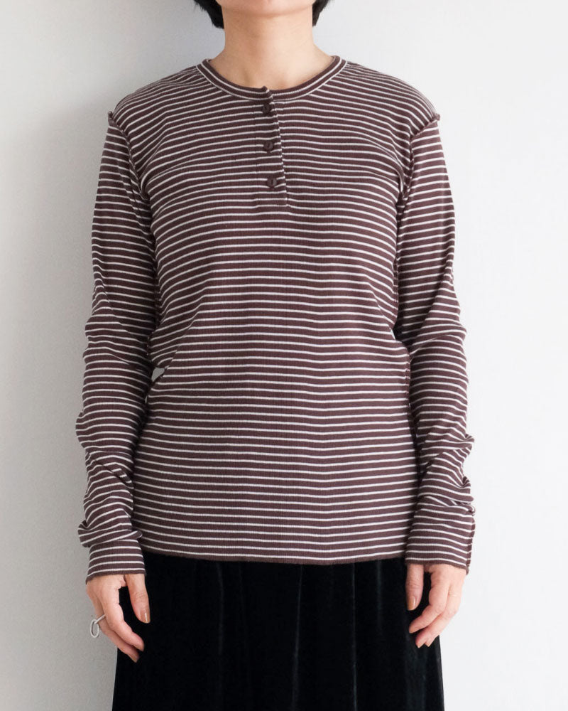 BORDER SOFT RIB HENRY NECK//MEYAME