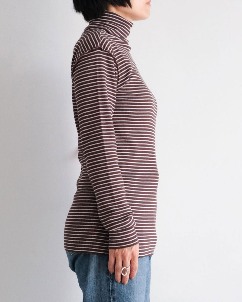 BORDER SOFT RIB TURTLENECK/MEY-2501/MEYAME