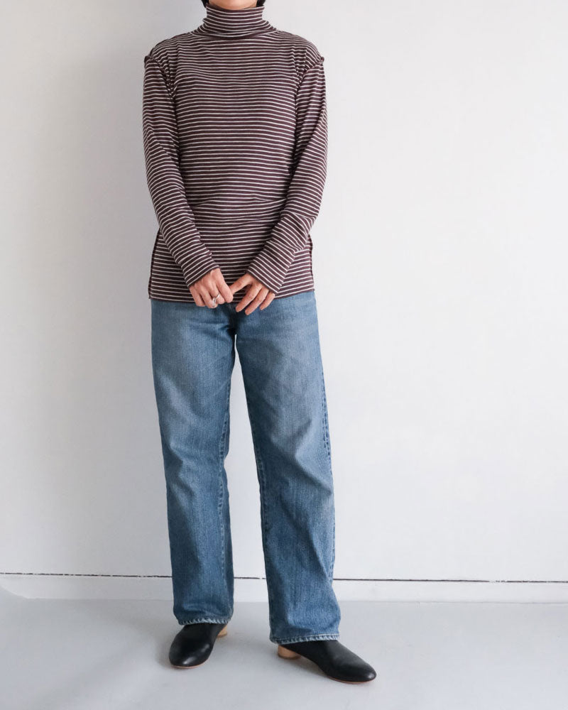 BORDER SOFT RIB TURTLENECK/MEY-2501/MEYAME