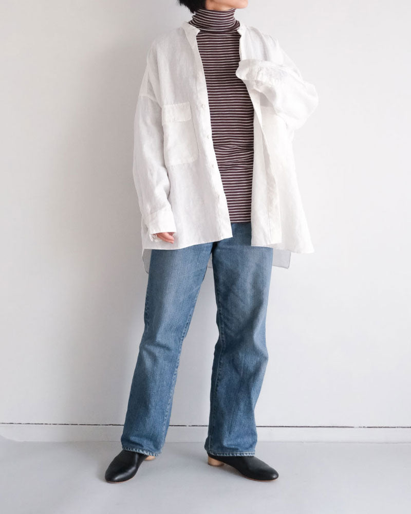 BORDER SOFT RIB TURTLENECK/MEY-2501/MEYAME