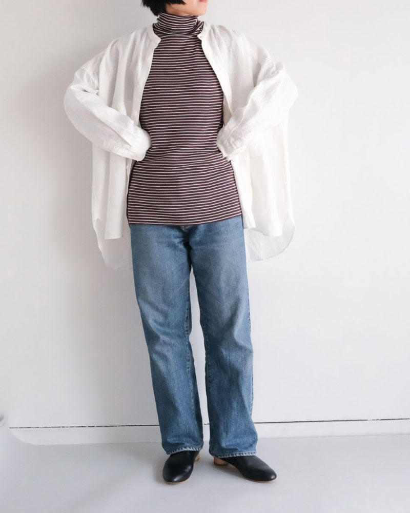 BORDER SOFT RIB TURTLENECK/MEY-2501/MEYAME
