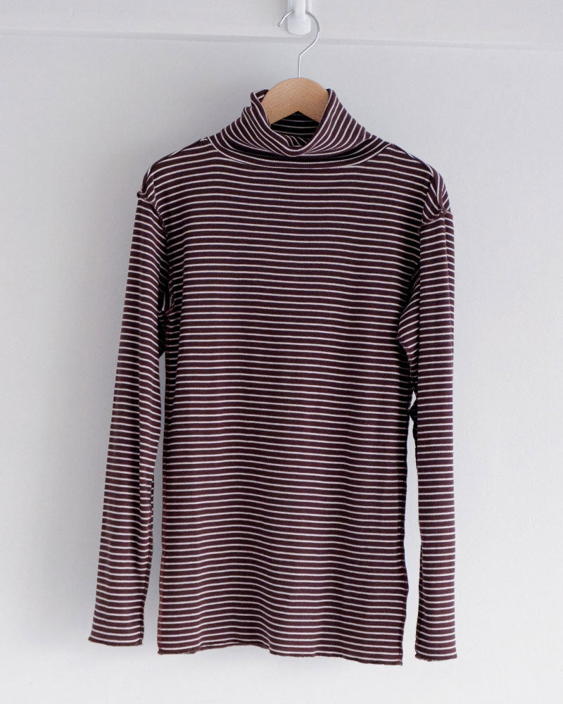 BORDER SOFT RIB TURTLENECK/MEY-2501/MEYAME
