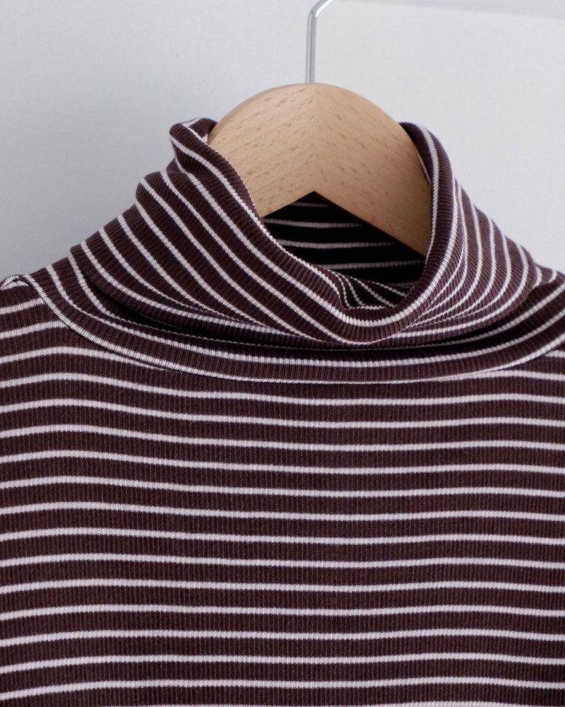 BORDER SOFT RIB TURTLENECK/MEY-2501/MEYAME