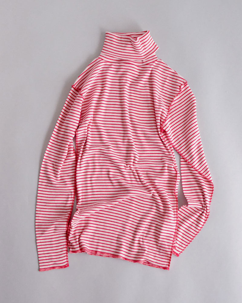 BORDER SOFT RIB TURTLENECK/MEY-2501/MEYAME