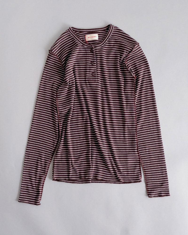 BORDER SOFT RIB HENRY NECK//MEYAME