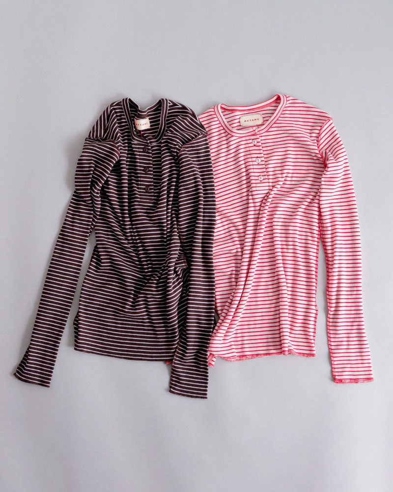 BORDER SOFT RIB HENRY NECK//MEYAME