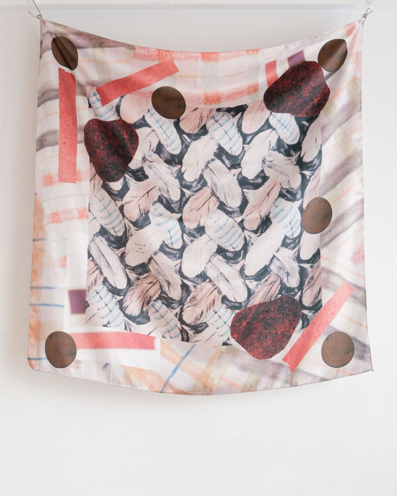 【受注】printed scarf fig garden /vent de moe