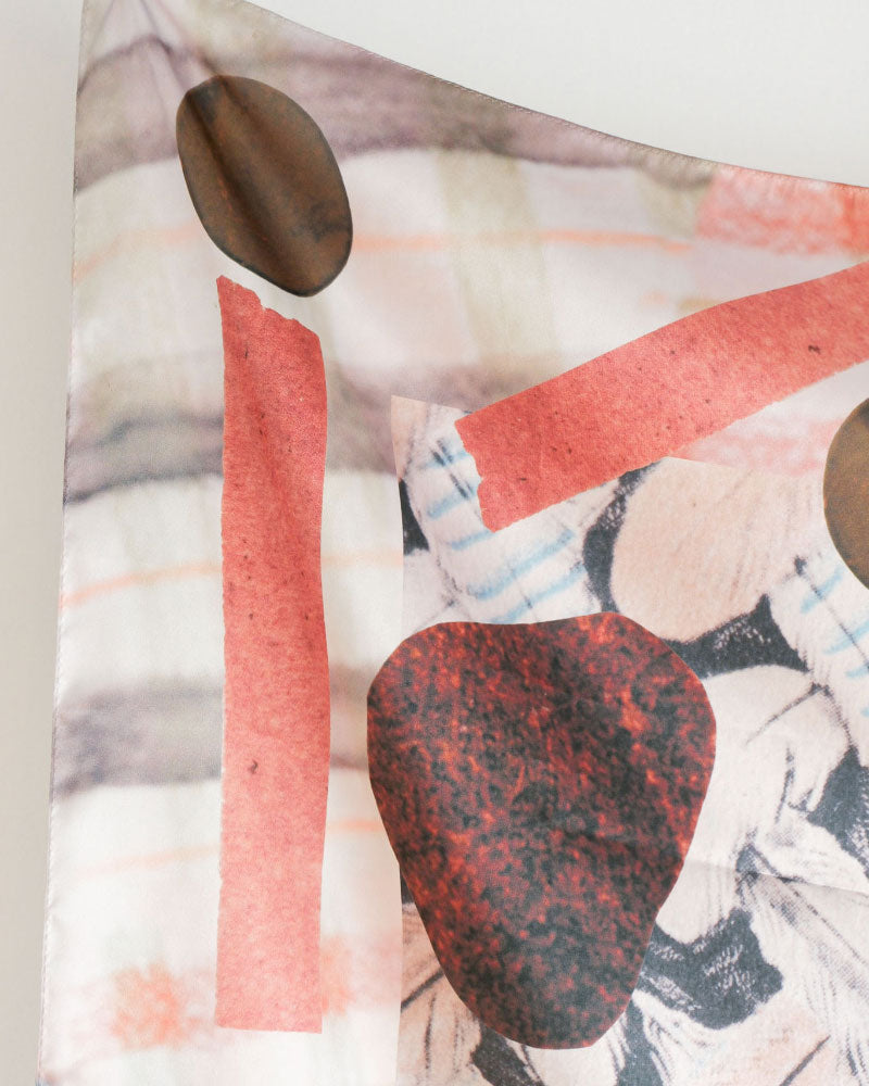 【受注】printed scarf fig garden /vent de moe
