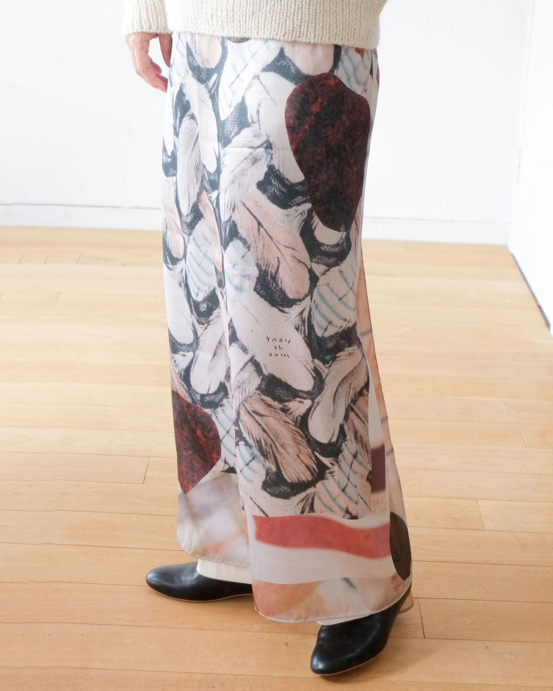 【受注】printed scarf fig garden /vent de moe